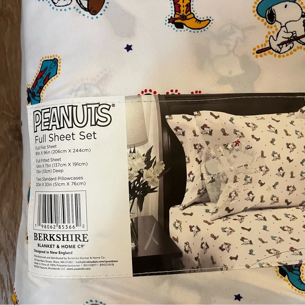 New Berkshire Peanuts Full Sheet Set